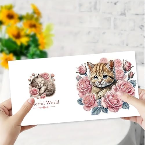 DDGYP 6-Pack Diamond Art Kits for Adults, Diamond Art Cards for DIY Crafts