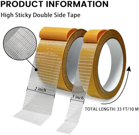 Double Sided Fabric Tape Heavy Duty,Double Stick Carpet Tape Fabric Tape