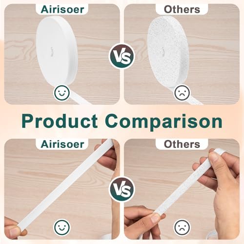 Airisoer Elastic Bands for Sewing 5/8 Inch x 12 Yards, White