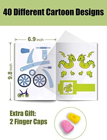 SONGTIY 3D Printing Drawing Book, 40 Patterns Thick Paper Template