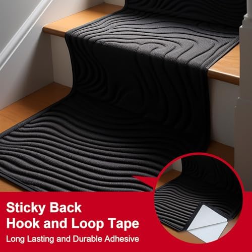 4x6 inch Hook and Loop Strips with Adhesive, Nylon Heavy Duty Hook and Loop Tape, Excellent Grip, Interlocking Tape,for Sewing, Crafting,DIY,Wall Adhesive Strips - 6 Sets White