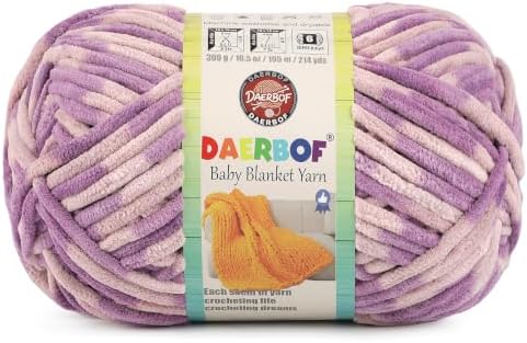 6 Super Bulky Blanket Yarn for Crocheting - Chunky Chenille Variegated Yarn