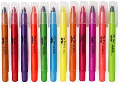 Mr. Pen- No Bleed Gel Highlighters, Fluorescent Assorted Colors, 12 Pack