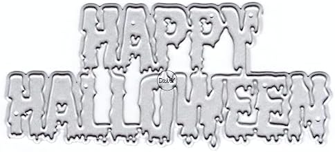 Happy Halloween Metal Cutting Dies for Card Making