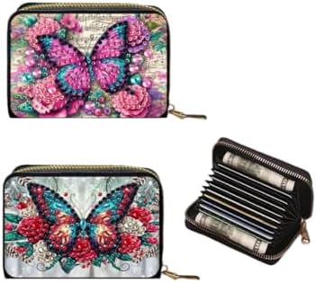 DDGYP 2PCS DIY Diamond Painting Wallet Making Kit,3.14 * 4.33 * 0.98in