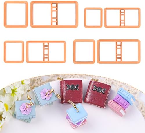 Puocaon Back to School Miniature Jewelry Cutters - 8 Pcs Polymer Clay Earrings Kit