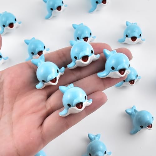 Mini Dolphin Figurines Resin Silicone Mold for DIY Fairy Garden Decor