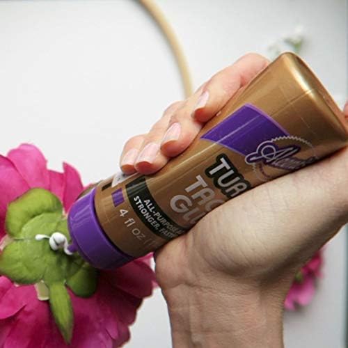 Aleene's Turbo Tacky Glue for Crafts in Always Ready Bottle, Strong Bond Adhesive, Nontoxic, Dries Clear, 4 fl oz