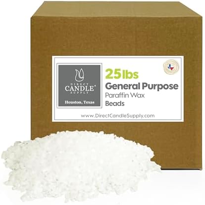 Direct Candle Supply 25lb Paraffin Wax Beads for Candle Making