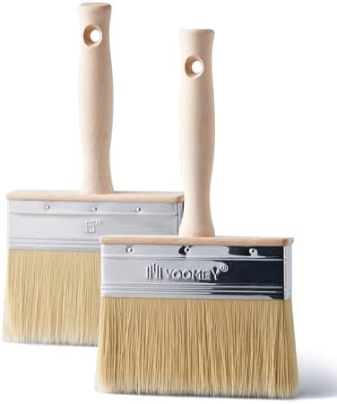 Voomey 5in Deck Stain Brush Applicator Wide Block Limewash & Decking