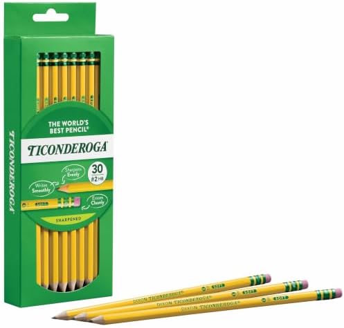 Ticonderoga Wood-Cased Pencils, Pre-Sharpened