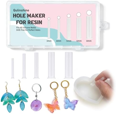 20 Pack Hole Maker, 5 Sizes 3/4/5/6/8mm Drill-Free Resin Tools