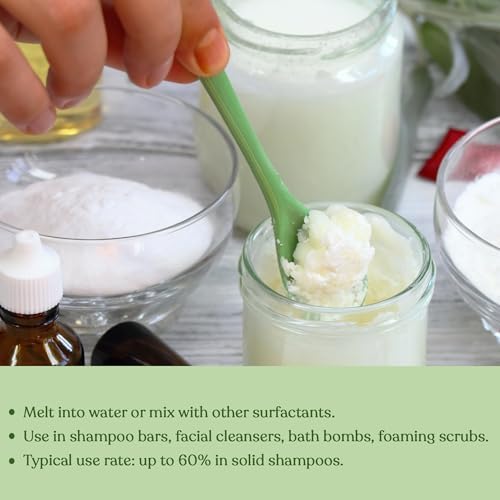 Soapeauty Sodium Coco Sulfate (SCS) Noodles | Coconut Oil Surfactant for Shampoo Bars, Soap Making, Body Wash, Cleansers & DIY Skin Care | 1 oz