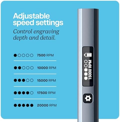 EtchMate Engraving Pen for Metal, Wood, Glass, Plastic & All Materials | Cool Birthday Gift Ideas - Engraver Pen Tool - Teen Boy Gifts - Unique Gifts for Women, Teenage Girl - Craft Kits for Adults