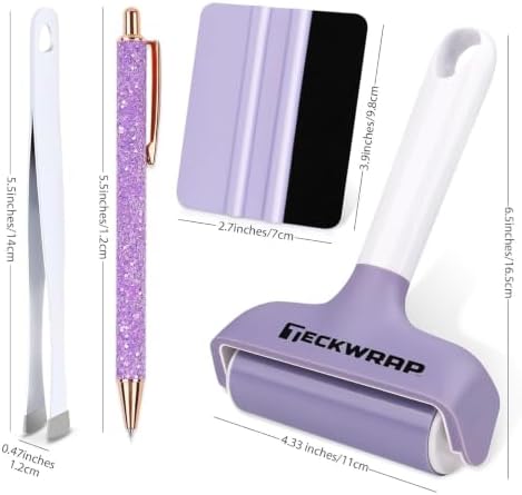 TECKWRAP Brayer Roller Set for Vinyl DIY Crafts - 4 PCS