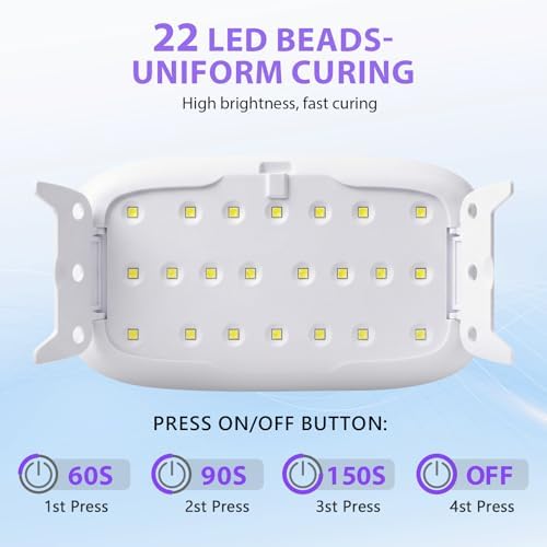KISREL UV Light for Resin, Large 22LED Plug-in Non-Rechargeable Curing Lamp