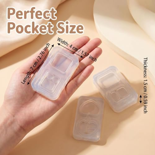 3Pcs Mini Shaker Box Resin Molds Silicone Miniature Doll Display Box Molds