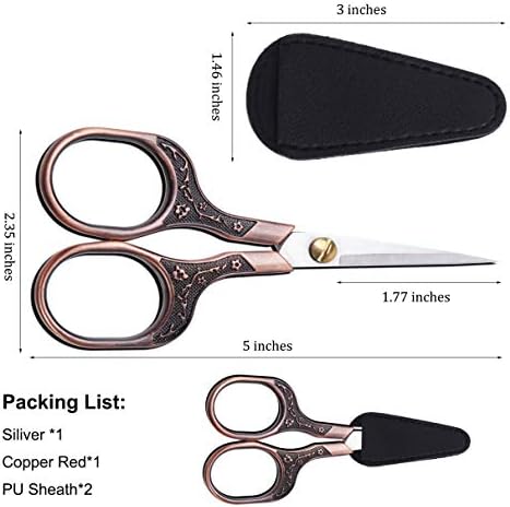 Small Sharp Scissors, 5 Inch Embroidery Hair Trimming Scissors