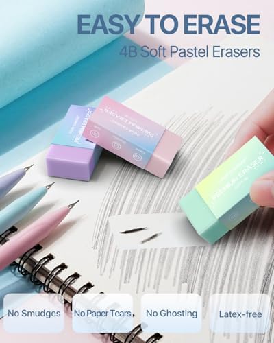 Four Candies Cute Mechanical Pencil Set, 0.9mm Bold Point, 6-Count Pack