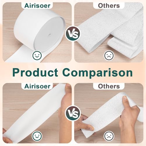 Airisoer Elastic Bands for Sewing 3 Inch x 12 Yards, White