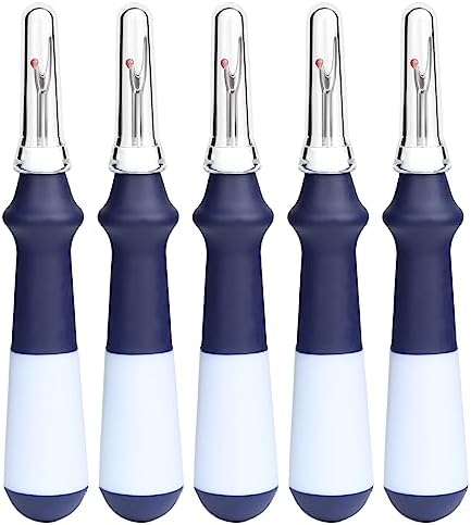 ZMAAGG Seam Ripper for Sewing, Ergonomic Grip Handle, 5 PCS Purple