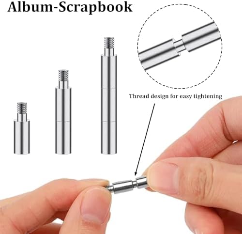 40 Pcs Scrapbook Extension Posts and Screws, Extenders for Photo Albums