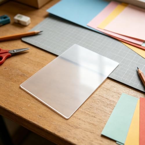 Lurrose Die Cutting Mat for Embossing Machine: 8x6" 3mm Thick Cutting Pad for Papercraft, Scrapbooking, Card Making, Protects Dies and Ensures Clean Cuts