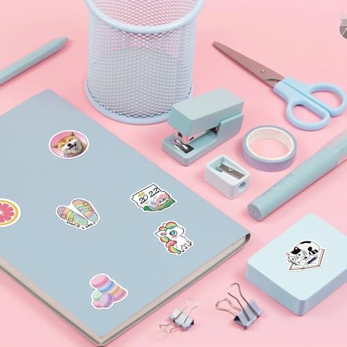 Girl's Black and White Stickers Pack 50 PCS Waterproof Water Bottle Laptop Skateboard Phone Computer Stickers for Teens Kids