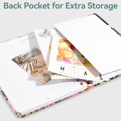 Lined Spiral Journal Notebook, A5 College Ruled Notebook for Note-Taking