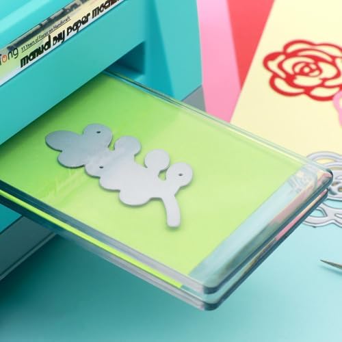 Mini Cutting Pads for Die Cutting Machine – 1 Pair (5.5 X 2.6 Inch) Clear Polycarbonate Plastic Plates – See-Through Design– Compatible with Sizzix Sidekick & Metal Dies – Replacement Cutting Plates