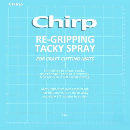 Chirp Tacky Spray for Craft Cutting Mats – Revive the Stickiness on Your mats for Vinyl, Art, Scrapbooking