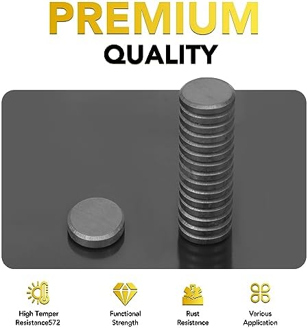 DIYMAG Strong Adhesive Magnets,70pcs 0.6x0.12in Fridge Refrigerator Magnet