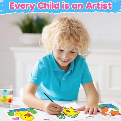 ZIZZ Paint with Water Coloring Books for Toddlers 3PCS Water Painting Sets