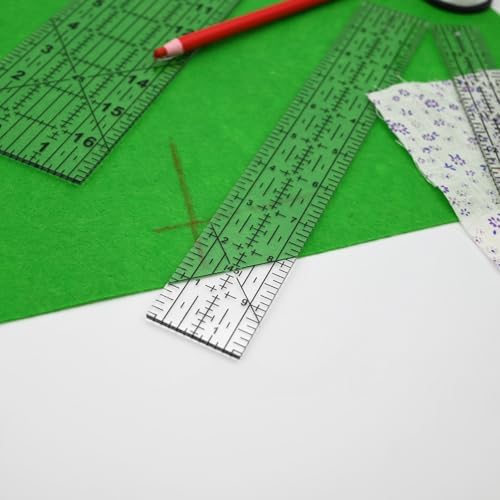 Sewing Rulers Quilting Ruler,Acrylic Quilting Templates,Sewing Tools Accessories Supplies for Patchwork Precision Fabric Cutting 4pcs(1x6,3x17,1.5x17,1.5x10inch)