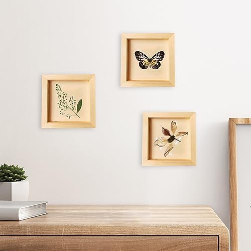 Wood Canvas Panels Square Wooden Canvas Painting Board 10 Pack