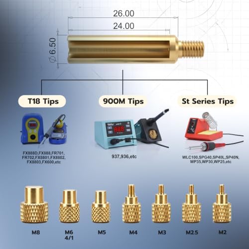 60W Soldering Iron Heat Set Insert Kit with 380PCS Brass Knurled Inserts