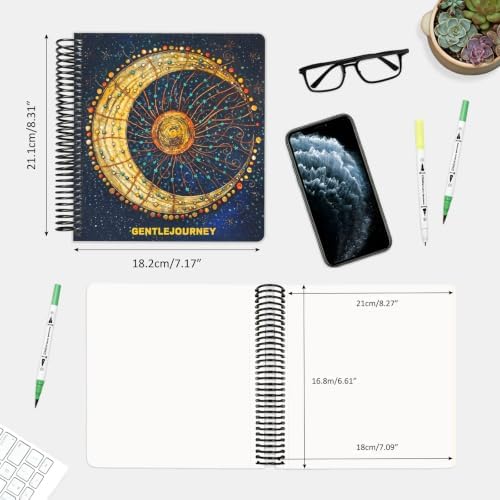 Hardcover Sketchbook,7.2" x 8.3" Spiral Bound Drawing Pad