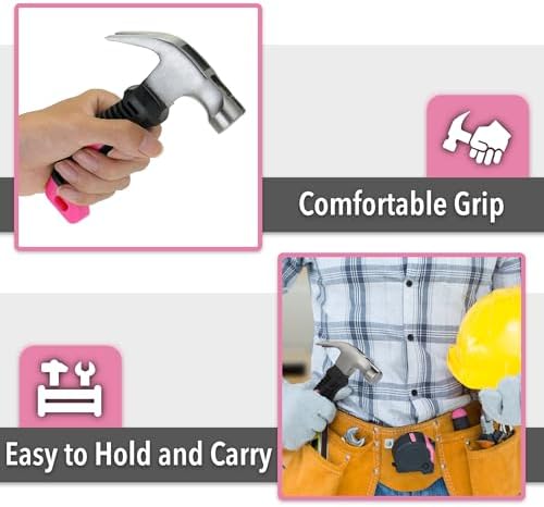 Mr. Pen- Claw Hammer, 8oz, Pink, Magnetic