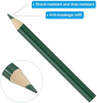 PATIKIL Medium Green Colored Pencils Set,48 Pcs Oil Color Pencils Wooden 3.5inch Coloring Drawing Half Pencils for Artists Art Painting