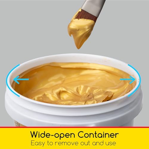 MEEDEN Metallic Gold Acrylic Paint: 1L /33.8oz Gold Paint Gloss Finish
