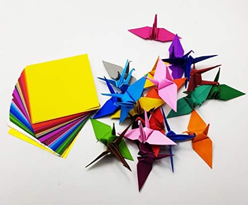 101 Origami Paper Double Sided Color 31 Color 3x3 inches for Folding Paper, Origami Cranes, Scrapbook