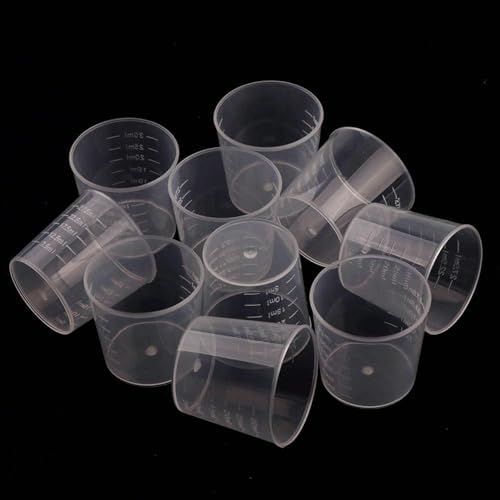 200 Pack 1oz/30ml Plastic Graduated Cups