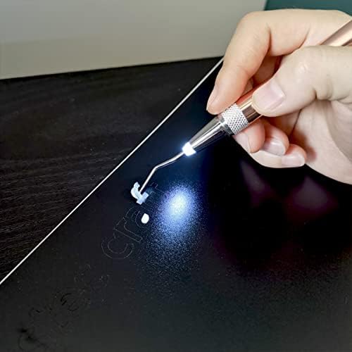 LED Weeding Tools for Vinyl with Light with Pin and Hook for Removing Tiny Vinyl Paper & Iron-on Projects Cuts