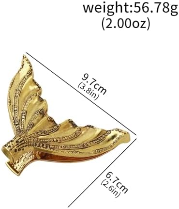 Vintage Crocodile Head Journal Clip - 3.4 Inch Heavy Duty Alligator Metal Book Clip Pin, Solid Decorative Bookmark Paper Organizer Notebook Holder Planner for Home Office Desk