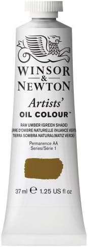 Winsor & Newton Artists' Oil Paint, 37ml Tube, Raw Umber (Green Shade)