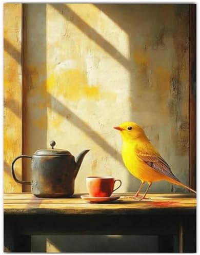 CRZMODE Bird Paint by Numbers Kit for Adults, Bird Paint by Numbers for Adults, Acrylic Painting Crafts for Home Decor Gift (16x20inch)