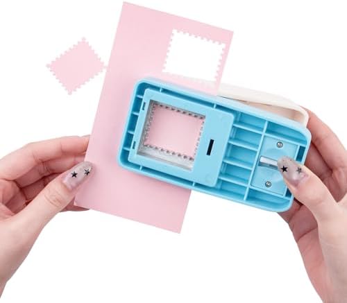 Stamp Puncher, 1.5x1.25 inch Large Rectangular Postage Stamps Punch,Stamp Shaped Paper Punch, Stamps Cutter Hole Puncher, StampOut Lever Punches, Paper Punches for Crafting, DIY Scrapbooking Crafts