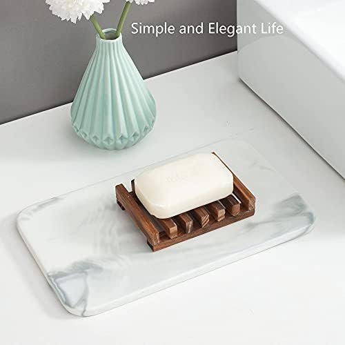 Wooden Soap Dish for Shower,Set of 3,Self Draining Bar Holder for Bathroom, Soap Saver Tray Soap Stand for Homemade Soap, Vowupt