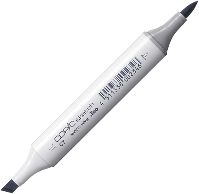 Copic Markers C7-Sketch, Cool Gray