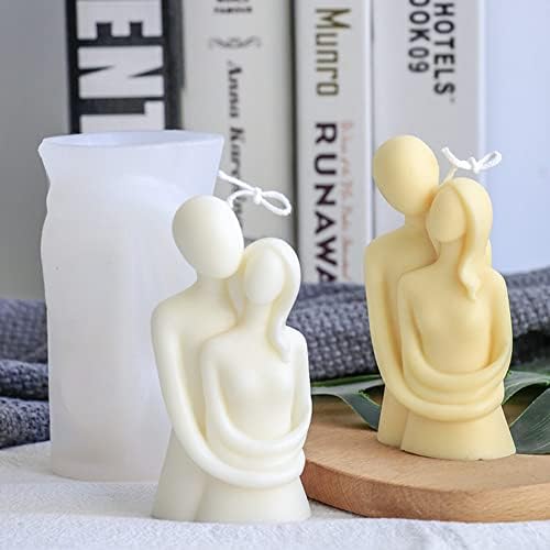 Silicone Human Body Mold, Resin Candles Molds, Homemade 3D Mould for Making DIY Soap,Candle, Chocolate, Plaster, Art Craf (Couple)